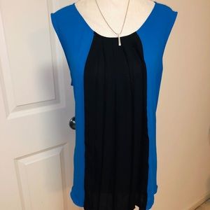 Light flow-y sleeveless dress shirt